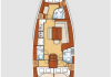 Оцеанис 43 ( 3 цаб. ) 2010  прокат парусная лодка Греция