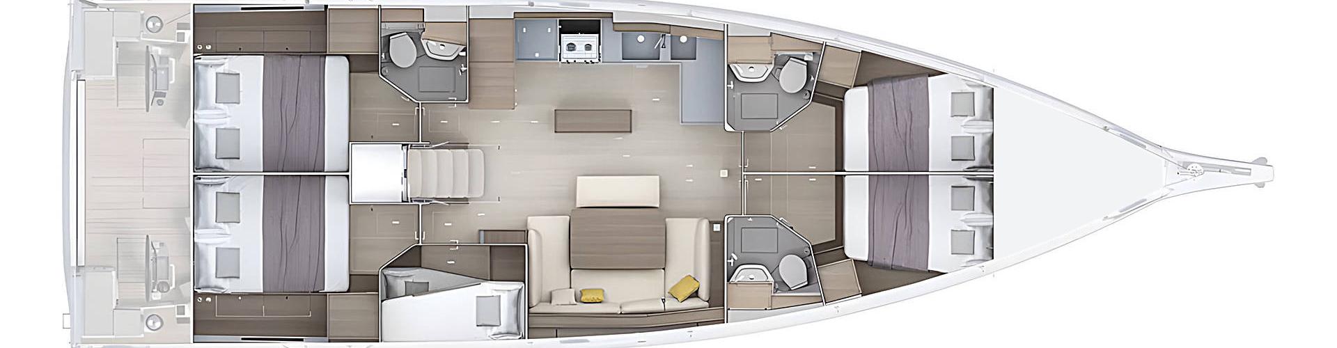 парусная лодка Oceanis 52